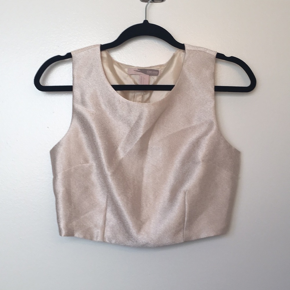 Shimmery crop top
